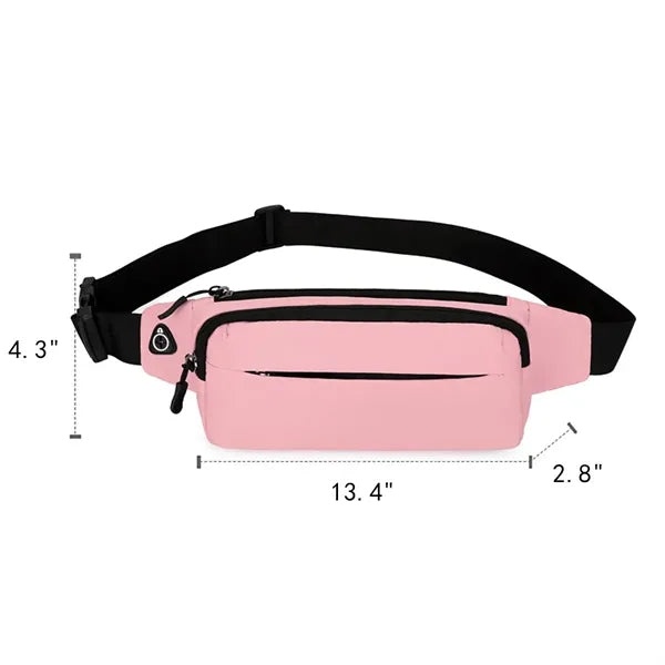 Waterproof Sports Waist Bag with Headphone Hole