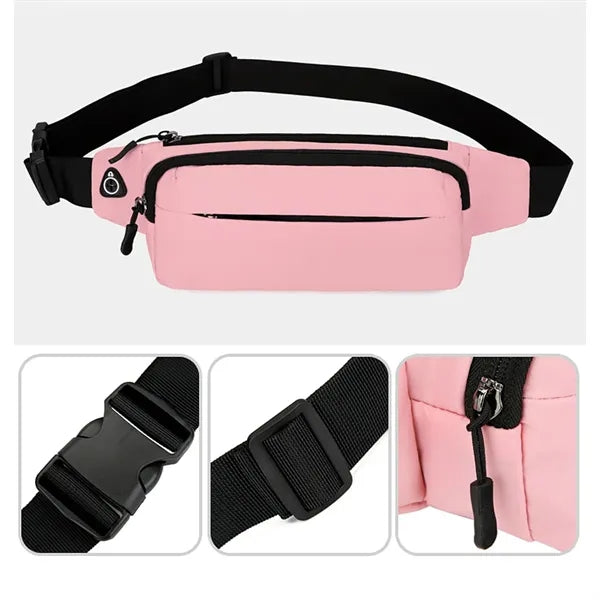 Waterproof Sports Waist Bag with Headphone Hole