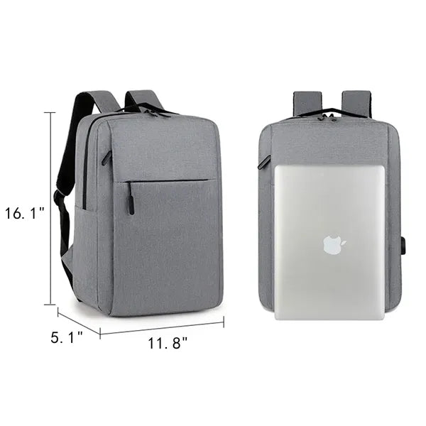 15.6-Inch Waterproof Laptop Backpack with USB Charging Port