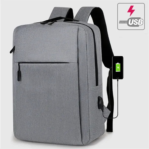 15.6-Inch Waterproof Laptop Backpack with USB Charging Port
