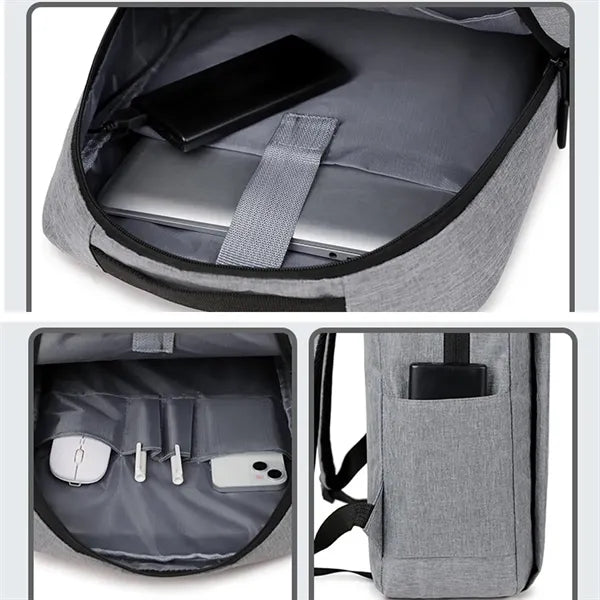 15.6-Inch Waterproof Laptop Backpack with USB Charging Port