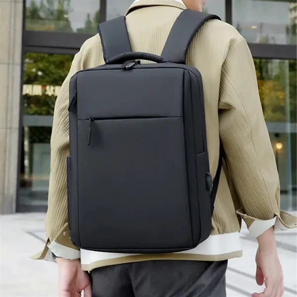 15.6-Inch Waterproof Laptop Backpack with USB Charging Port