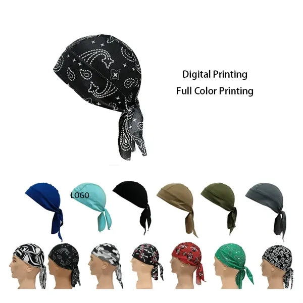 Full Color Custom Mesh Cycling Cap Digital Print Headwrap
