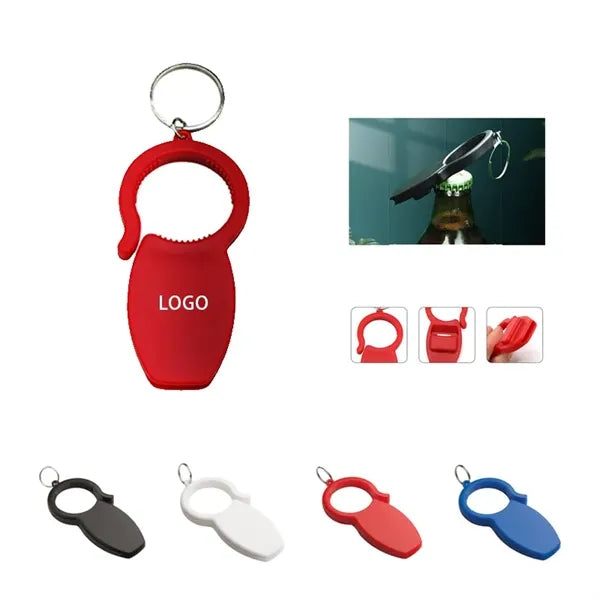 ABS 3 in 1 Bottle Opener Multi Functional Keychain Tool