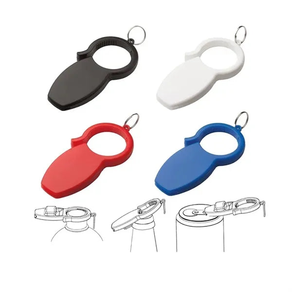 ABS 3 in 1 Bottle Opener Multi Functional Keychain Tool