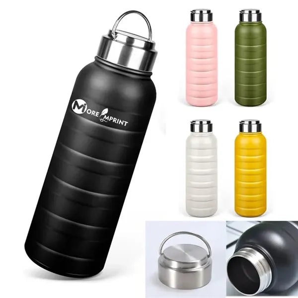 24 oz Stainless Steel Insulated Travel Water Bottles W/ Lid