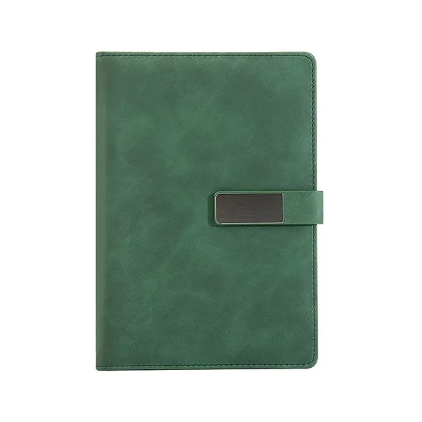 A5 Leather Magnetic Clasp Thicken Notebook 200 Sheets
