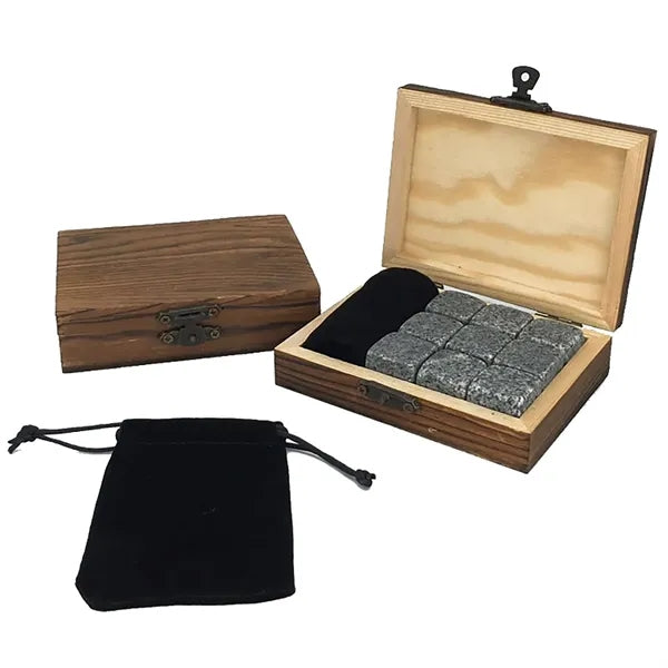 Gift Set Of 9 Whiskey Chilling Stones