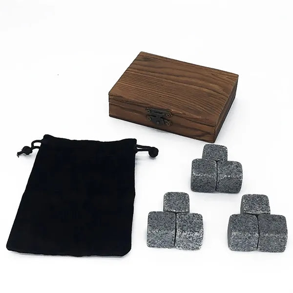 Gift Set Of 9 Whiskey Chilling Stones