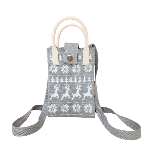 Knit Lightweight Small Crossbody Bag