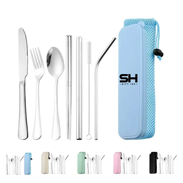 Portable Tableware Travel Utensils with Case