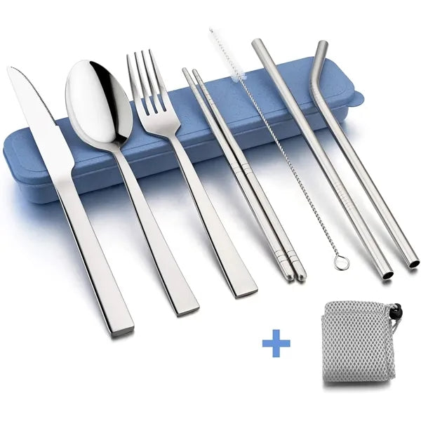 Portable Tableware Travel Utensils with Case