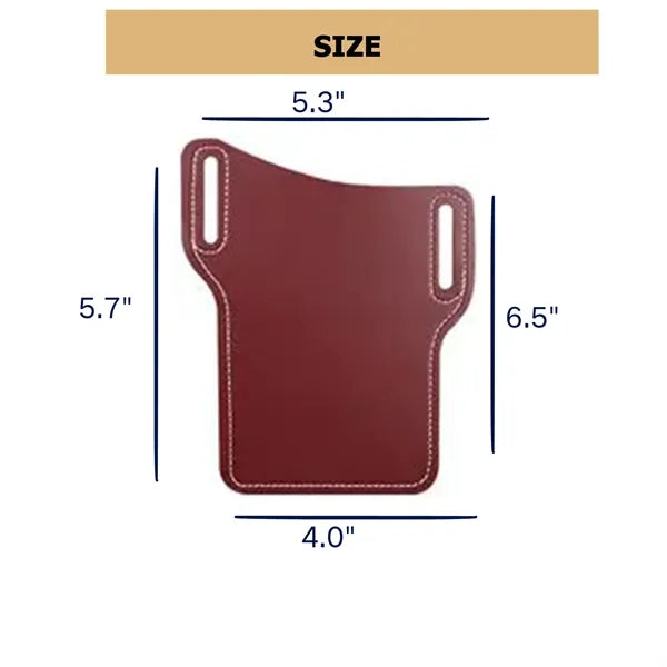 Multi-Functional Leather Waist Bag