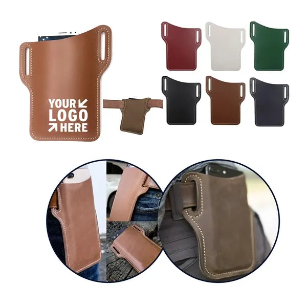 Multi-Functional Leather Waist Bag