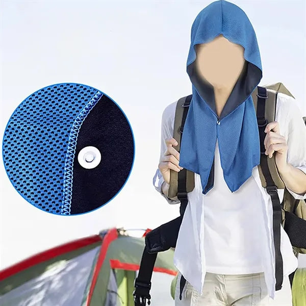 Quick Drying Cold Feeling Sun Protection Hooded Towel