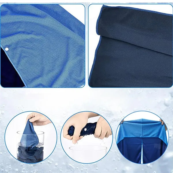 Quick Drying Cold Feeling Sun Protection Hooded Towel