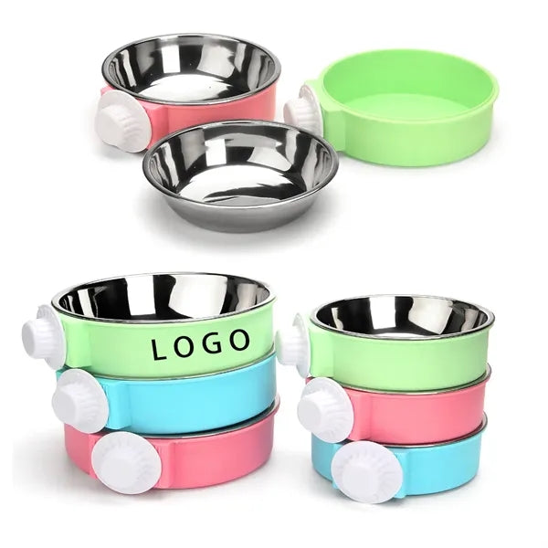 Stainless Steel Pet Hanging Bowl