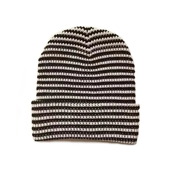 Waffle Beanie Hat with Warm Ear Pads for Winter