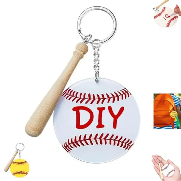 Baseball Softball Acrylic Keychain
