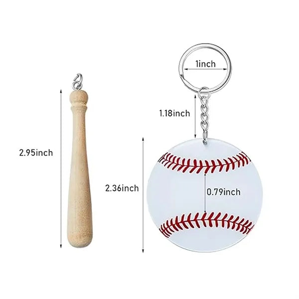 Baseball Softball Acrylic Keychain