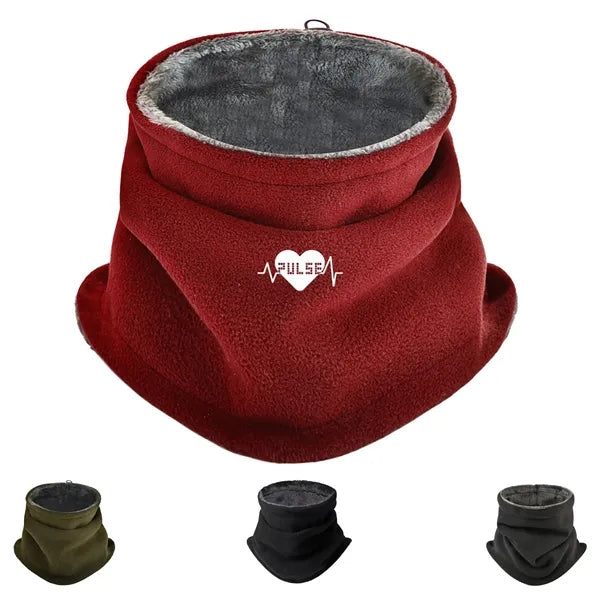 Thick Fleece Scarf Neck Gaiter for Windproof Outdoor Warm