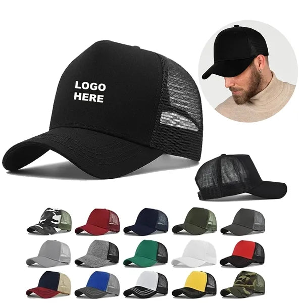 Snapback Trucker Baseball Cap Breathable Dad Hat