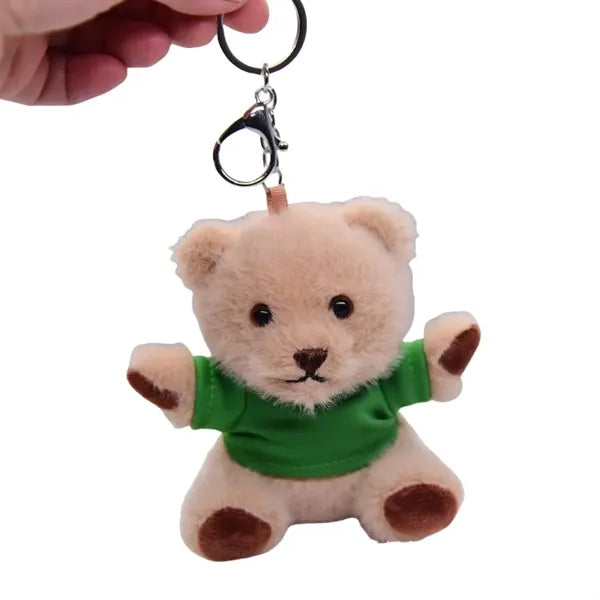 Mini Plush Bear Keychain Cute Soft Gift for All Ages