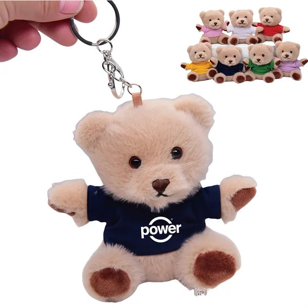Mini Plush Bear Keychain Cute Soft Gift for All Ages