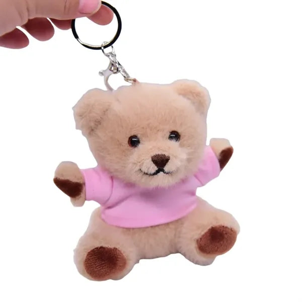 Mini Plush Bear Keychain Cute Soft Gift for All Ages