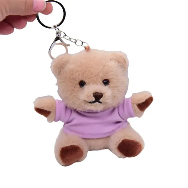 Mini Plush Bear Keychain Cute Soft Gift for All Ages