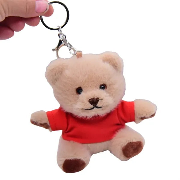 Mini Plush Bear Keychain Cute Soft Gift for All Ages