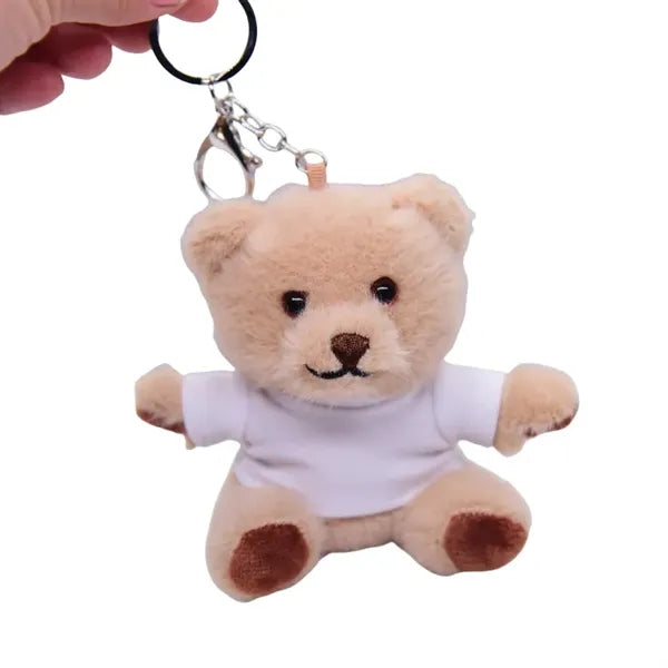 Mini Plush Bear Keychain Cute Soft Gift for All Ages