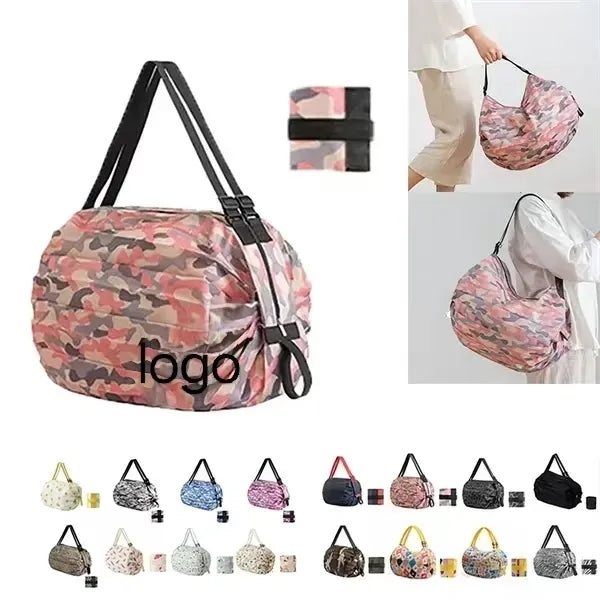 Polyester Fabric Folding Carry Eco-Friendly Bag