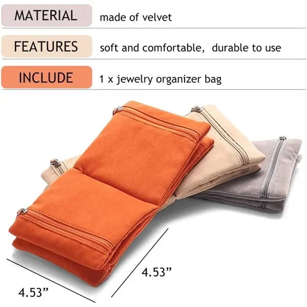 Women's Jewelry Storage Bag Foldable Ornaments Display