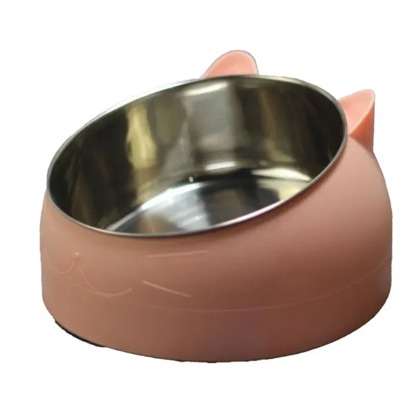 Stainless Steel Cat Ear Pet Bowl