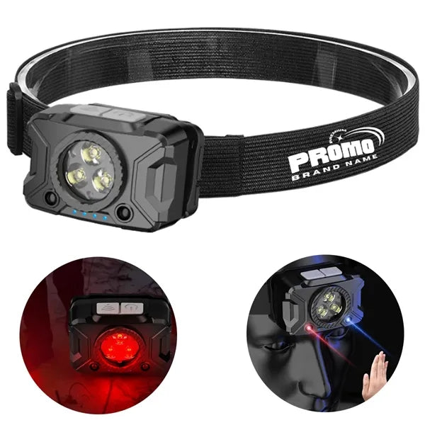 Rechargeable LED Headlamp with Adjustable Strap