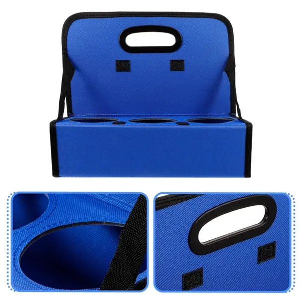 Foldable Drink Carrier with Handle for 6 Cups