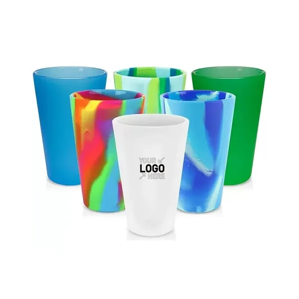 Silicone 16 oz Pint Glass