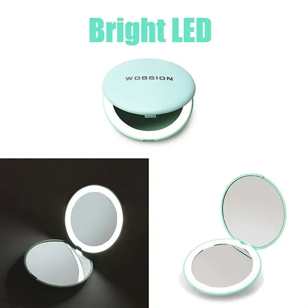 Rechargeable LED Travel Makeup Mirror