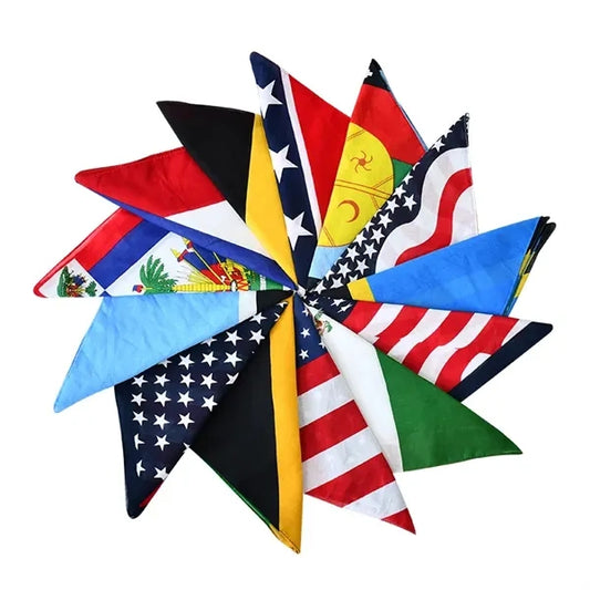 24''x24" cotton Full Color Square Bandanna