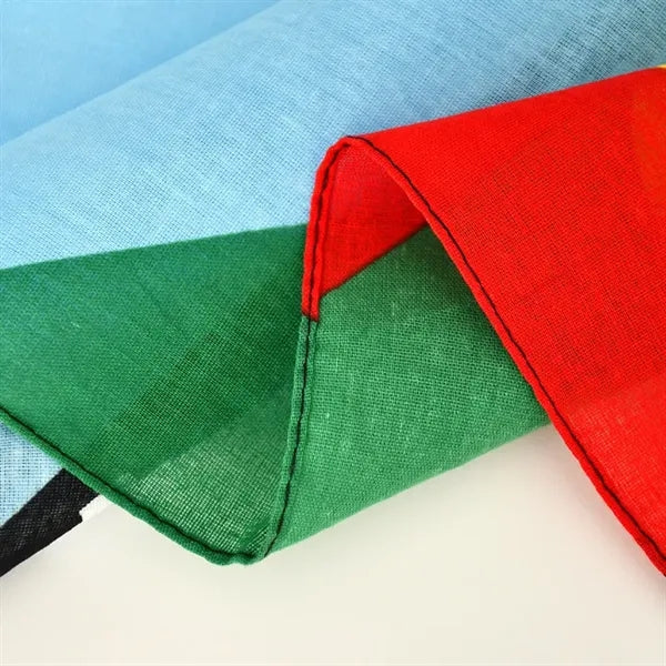 24''x24" cotton Full Color Square Bandanna