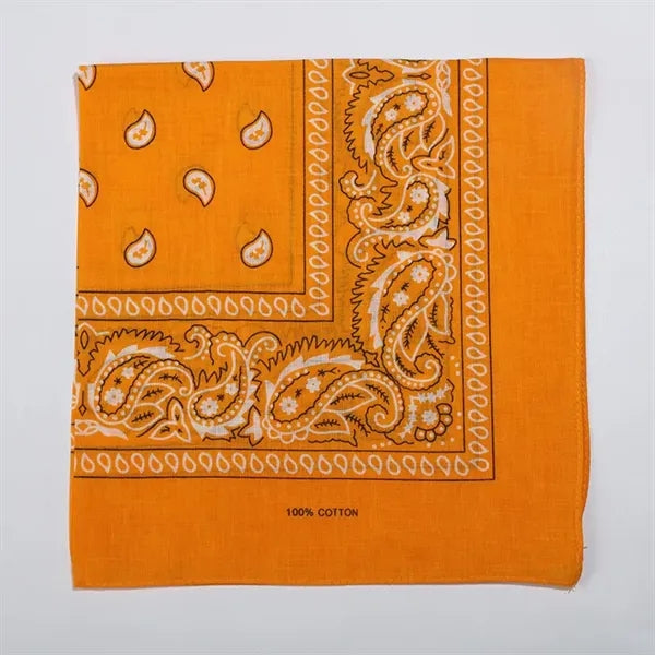 24''x24" cotton Full Color Square Bandanna