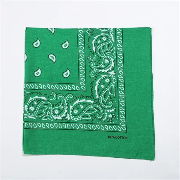 24''x24" cotton Full Color Square Bandanna
