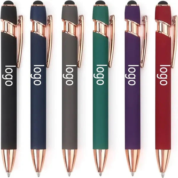 2-in-1 Stylus Retractable Ballpoint Pen