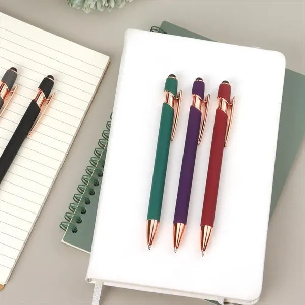 2-in-1 Stylus Retractable Ballpoint Pen