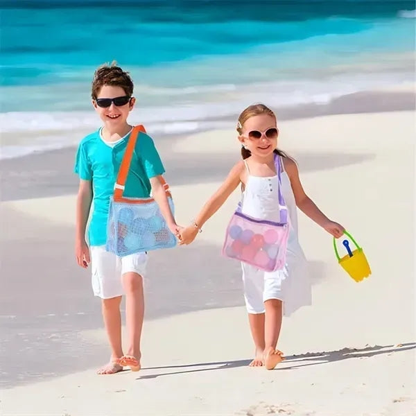 Adjustable Colorful Mesh Beach Bag For Outdoor