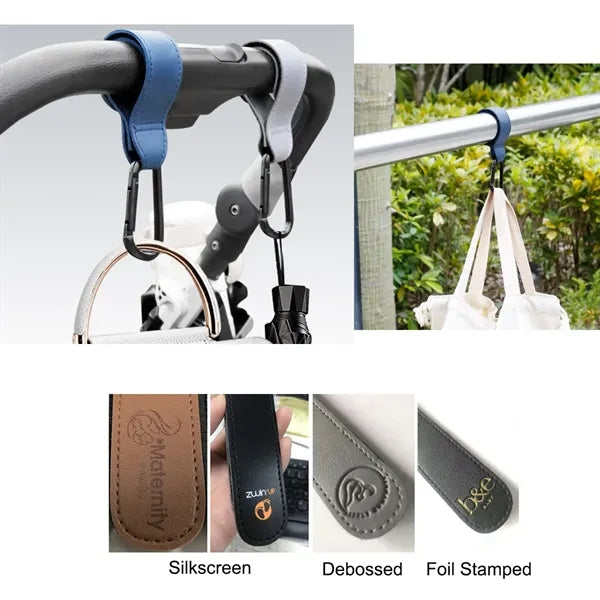 12 Colors PU Strong Baby Stroller Bike Hook
