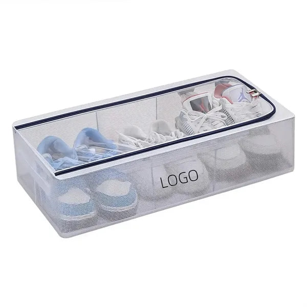 Steel Frame Transparent Shoe Organizer For Closet Box