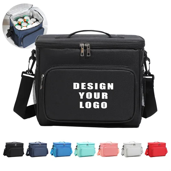 Outdoor Lunch Cooler Bag with Handle & Shoulder Strap