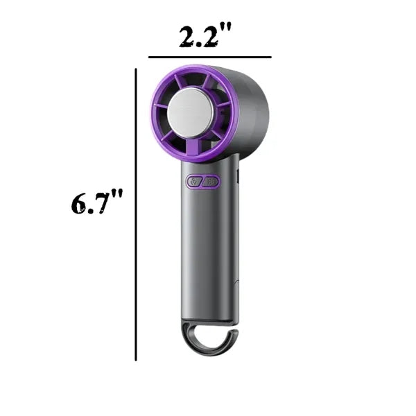 Handheld semiconductor air cooler fan